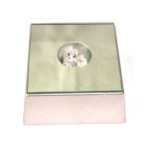 Подставка з підсвіткою  квадратна  з дзеркалом.