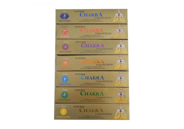 Аромапалочки натуральные пыльцевые  Чакральная коллекция Natural Chakra Collection set набор 7 пачек