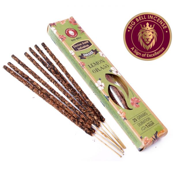 Аромапалички натуральні масальні BIG BELL Smudge Lemon Grass 25 грамм Лимонграс