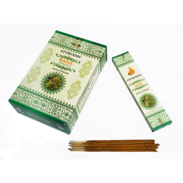 Аромапалички пилкові натуральні  Базилік Ayurvedic Basil (плоска пачка)