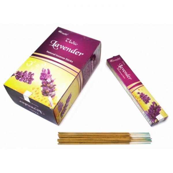 Ароматичні палички пилкові натуральні Лаванда Aromatika Vedic Lavender