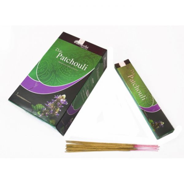 Аромапалички пилкові натуральні Пачулі Aromatika Vedic Patchouli (плоска пачка)