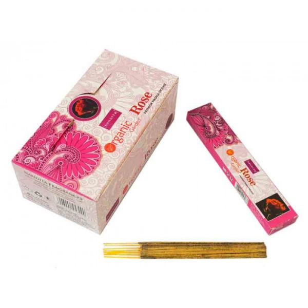 Аромапалочки пыльцевые натуральные Роза Nandita Organic Rose