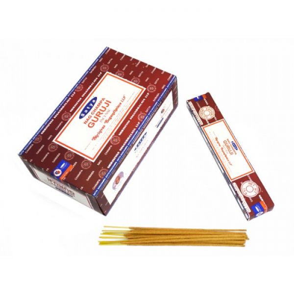 Ароматичні палички пилкові натуральні Сатья Гуруджі SATYA GURUJI (ПЛОСКА ПАЧКА)