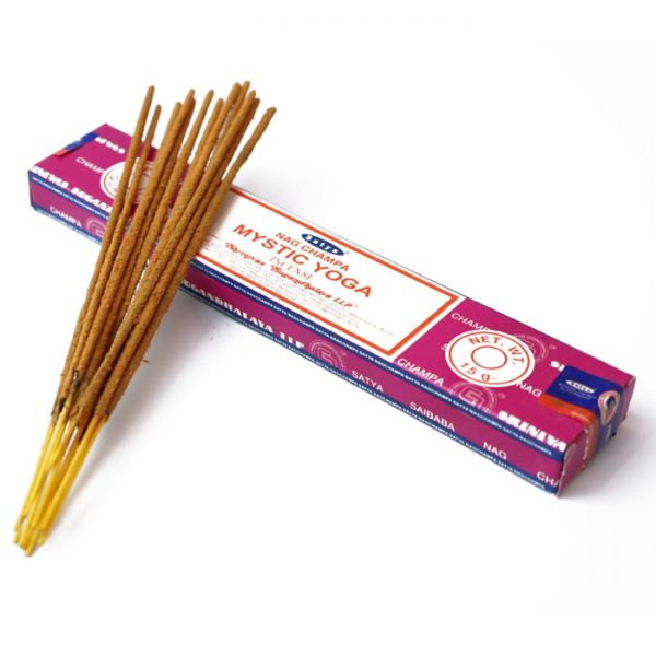 Ароматичні палички пилкові натуральні Сатья Містик Йога SATYA MYSTIC YOGA (ПЛОСКА ПАЧКА)