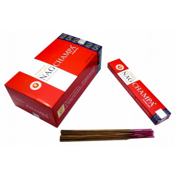 Ароматичні палички  пилкові Плюмерія і Роза VIJAYASHREE GOLDEN NAG CHAMPA