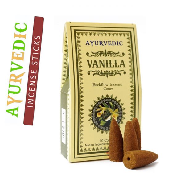 Ароматичні конуси для Backflow Ayurvedic BACK FLOW Конуси Ваніль