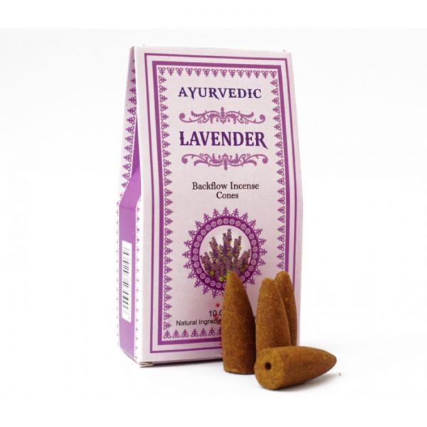 Ароматичні конуси для Backflow Лаванда Ayurvedic BACK FLOW CONES LAVENDER