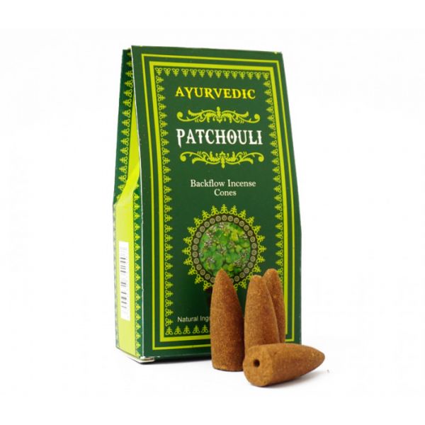Ароматичні конуси для Backflow Пачулі Ayurvedic BACK FLOW CONES PATCHOULI
