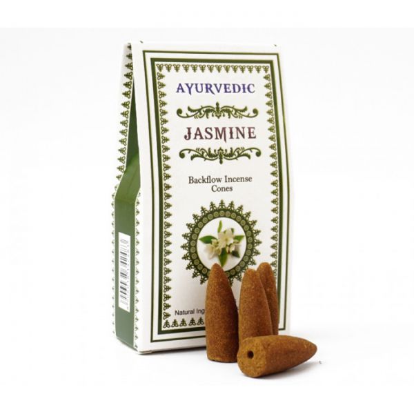 Ароматичні конуси для Backflow Жасмин Ayurvedic BACK FLOW CONES JASMINE