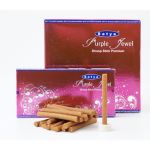 Ароматичні палички Фіолетова Дорогоцінність SATYA PURPLE JEWEL DHOOP (безосновні)