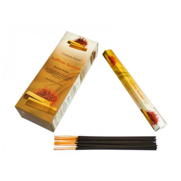 Ароматичні палички Шафран з Сандалом GF SAFFRON SANDAL (шестигранник)