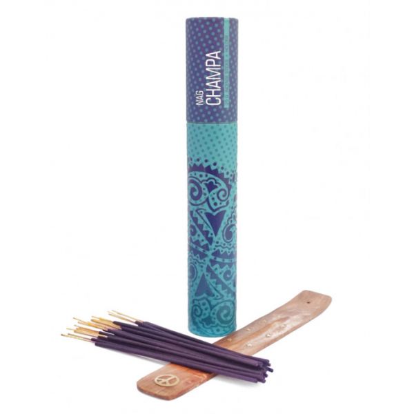 Ароматичні палички в тубусі НАГ Чампа 20 шт + підставка