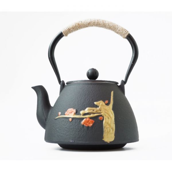 Чайник чугунный Тэцубин с ситом Бабочка 1100мл