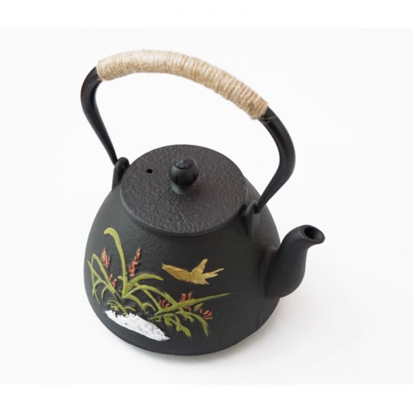 Чайник чугунный Тэцубин с ситом Бабочка 1100мл