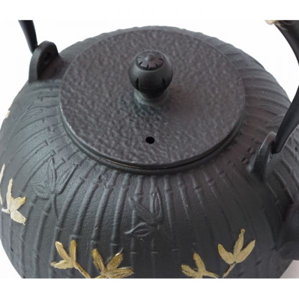 Чайник чугунный Тэцубин с ситом Бамбуковый лес 1100мл