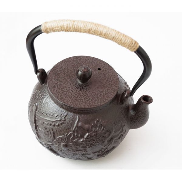 Чайник чугунный Тэцубин с ситом Дракон Феникс 1200мл