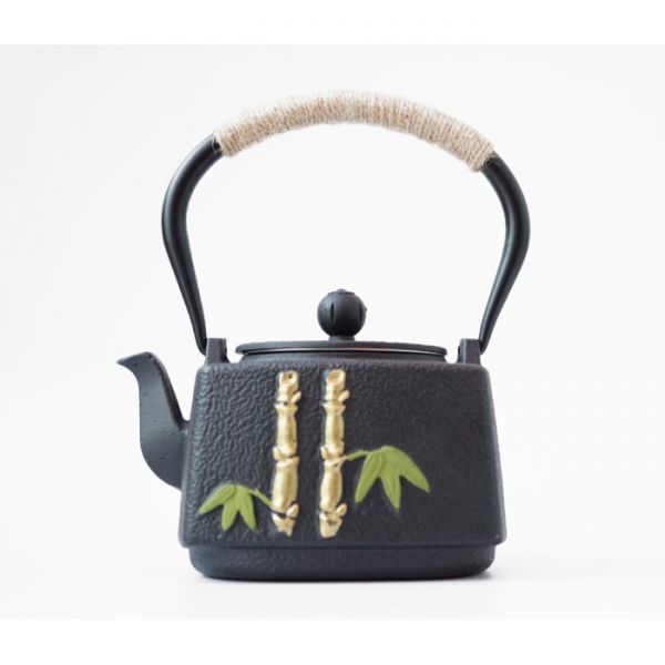 Чайник чугунный Тэцубин с ситом Двойной бамбук 900мл