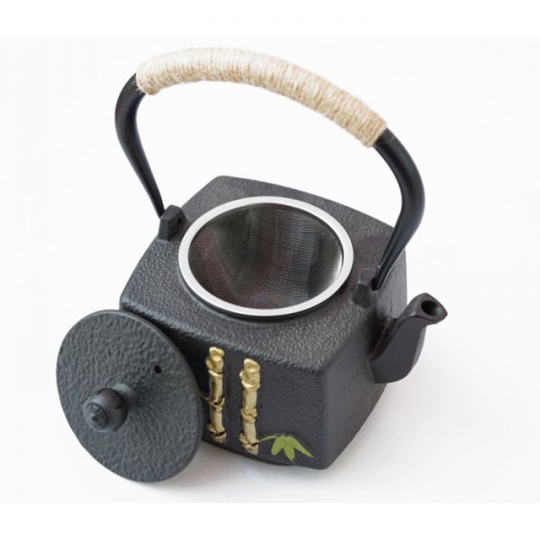 Чайник чугунный Тэцубин с ситом Двойной бамбук 900мл