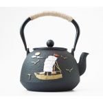 Чайник чугунный Тэцубин с ситом Парусник