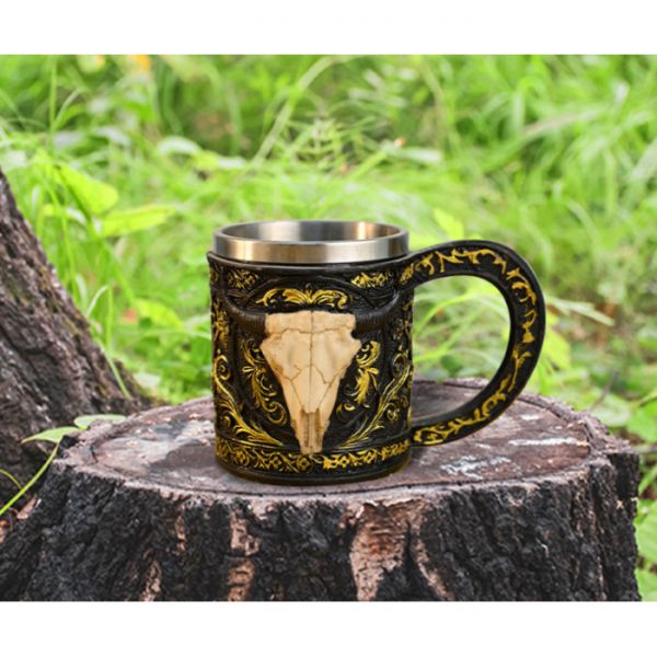 Чаша ЧЕРЕП БИКА З ПОЛІСТОУНА