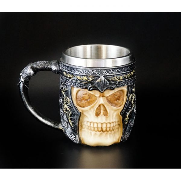 Чаша ЧЕРЕП У ШОЛОМІ З ПОЛІСТОУНА