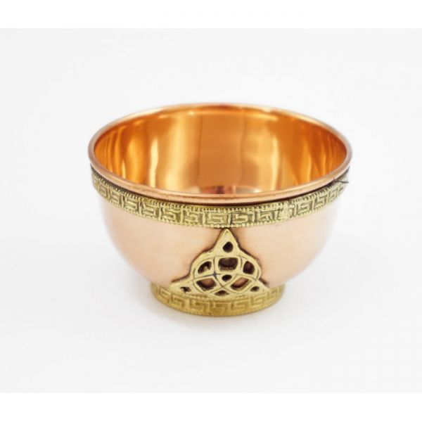 Чаша мідна ритуальна "Трікветр"