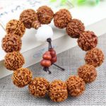 Чотки-браслет із рудракші 14 бусин ЛОТОС