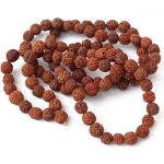 Чотки з Рудракші  фарбовані 18мм. 108 намистин Індія