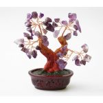 Дерево Счастья  с камнями АМЕТИСТ 14 см