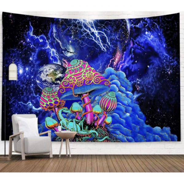 Гобелен настінний з малюнком "Гриби 4"