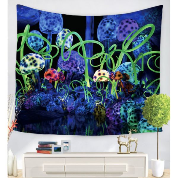 Гобелен настінний з малюнком "Гриби 5"