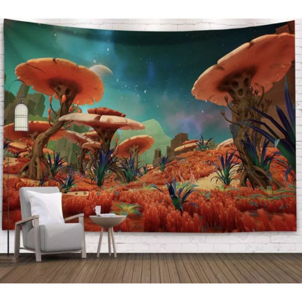 Гобелен настінний з малюнком "Гриби 6"