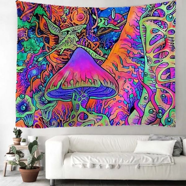 Гобелен настінний з малюнком "Гриби"