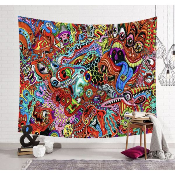 Гобелен настенный с рисунком "Психоделика 2"