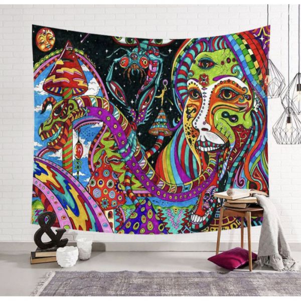 Гобелен настінний з малюнком "Психоделика"