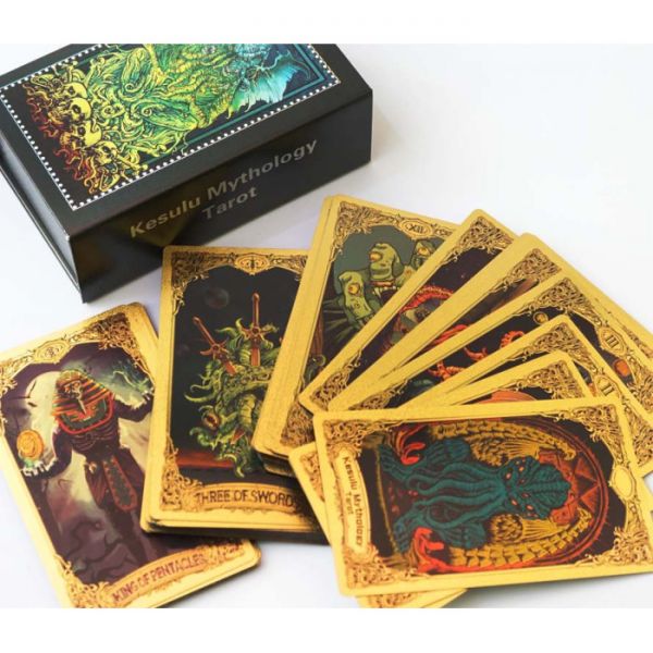 Карти ТАРО КТУЛХУ ВОЛОДАРЯ ЗЛИХ ДУХІВ KESULU MYTHOLOGY TAROT