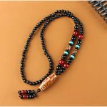 Колье Красная ДЗИ 9 глаз