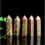 Кристалл Зеленая яшма высота 6 – 7см