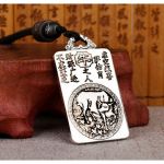 Кулон зодиакальный Бык белый металл