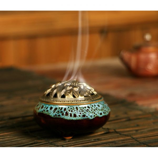 Курильниця для пахощів "Деревний мох" Синя