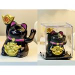 Манеки Неко на солнечной батарейке Черный 2