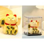 Манеки Неко на солнечной батарейке Желтый 3