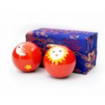 Массажные шары Баодинга Солнце Луна красные