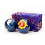 Массажные шары Баодинга Солнце Луна синие