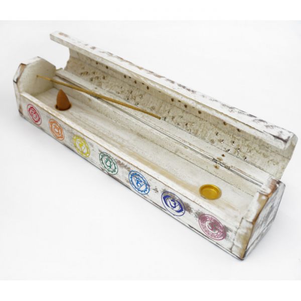 Підставка під аромапалички шкатулка з дерева манго "7 ЧАКР" №2