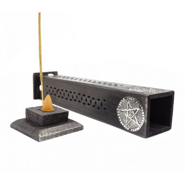 Підставка під аромапалички з дерева манго "ВЕЖА ПЕНТАКЛЬ"