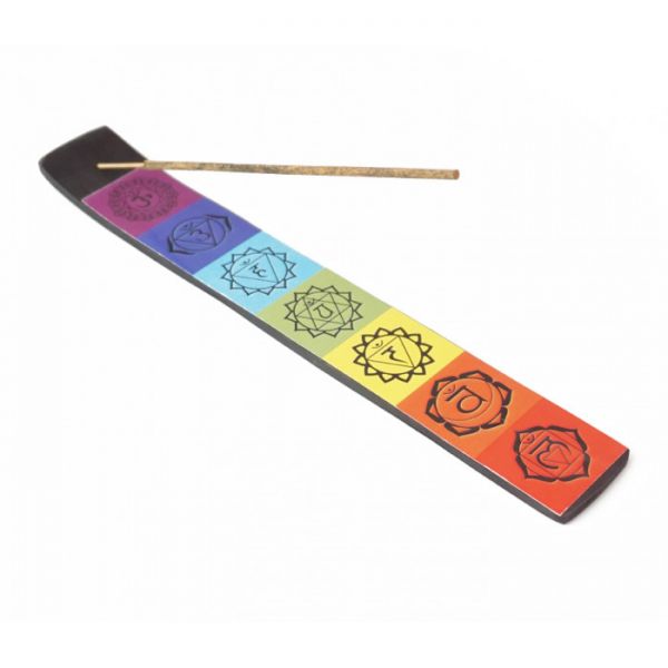 Підставка під аромапалички з дерева манго Лижа 7 чакр