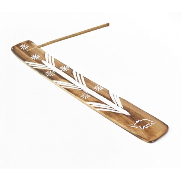 Підставка під аромапалички з дерева манго ЛИЖА Біла Слон