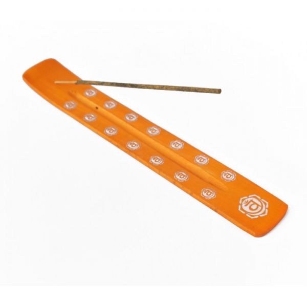 Підставка під аромапалички з дерева манго Лижа Чакра Помаранчева